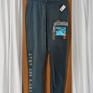 Brooklyn Cloth Graphic Joggers - Dark Green